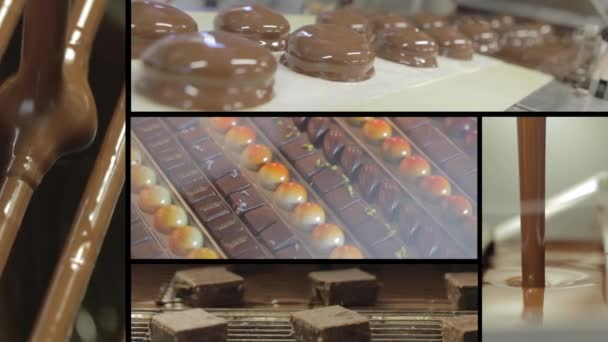 Montaggio di fare il cioccolato — Video Stock