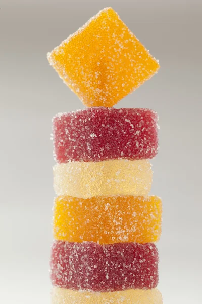 Fruit jelly candy tower — Stock Photo, Image