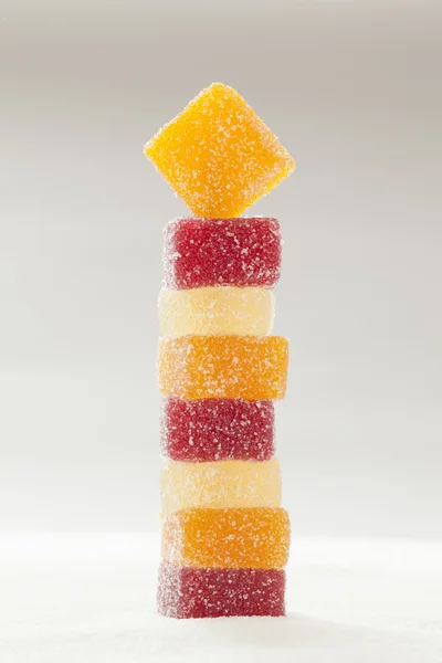 Fruit jelly candy tower — Stock Photo, Image