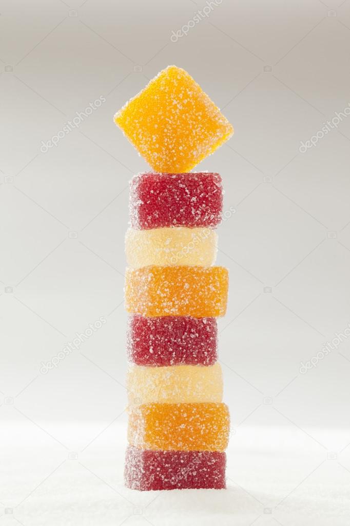 Fruit jelly candy tower