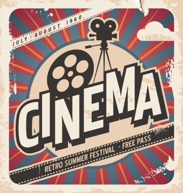 Retro sinema afişi
