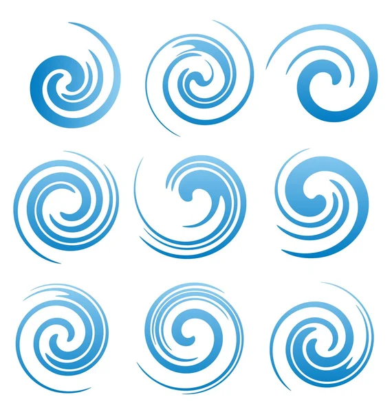 su swirls ve soyut dalgalar