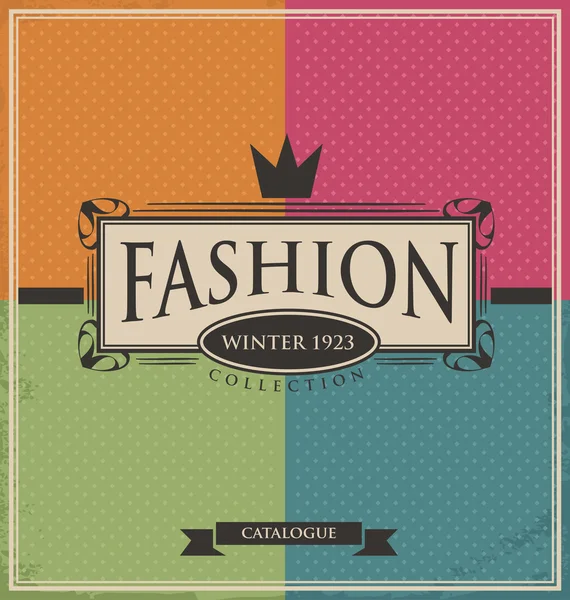 Vintage fundal de moda — Vector de stoc