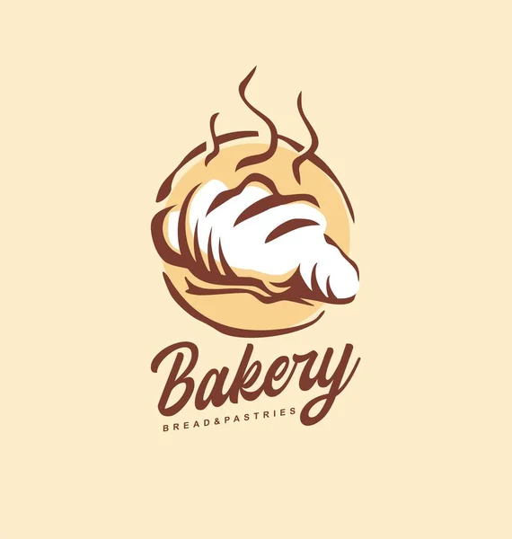 Σχεδιασμός Λογότυπου Αρτοποιίας Καλλιτεχνικό Σχέδιο Ψωμιού Ζαχαροπλαστικής Λογότυπος Τροφίμων Διανυσματικά — Διανυσματικό Αρχείο