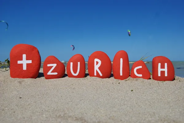 Zurich, Suiza sobre piedras — Foto de Stock