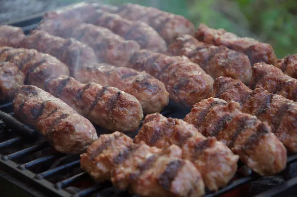 Mititei or mici, typical romanian food — Stock Photo, Image