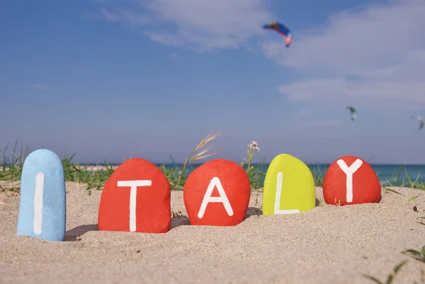 Souvenir aus Italien auf Steinen — Stockfoto