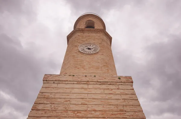 Petritoli, regione marche, vista torre civica — Foto Stock