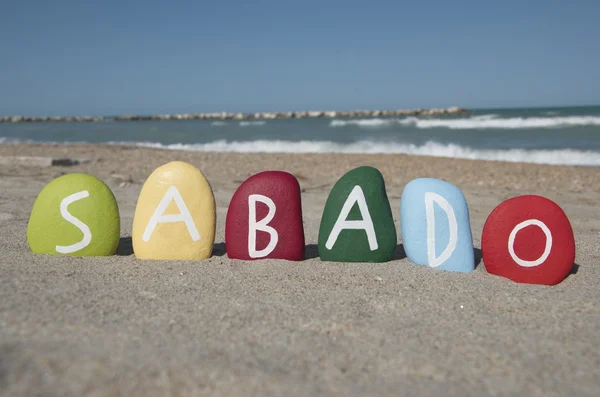 Sabado, seis dias da semana — Fotografia de Stock