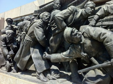 Sovyet ordusu closeup, sofia, Bulgaristan için anıt