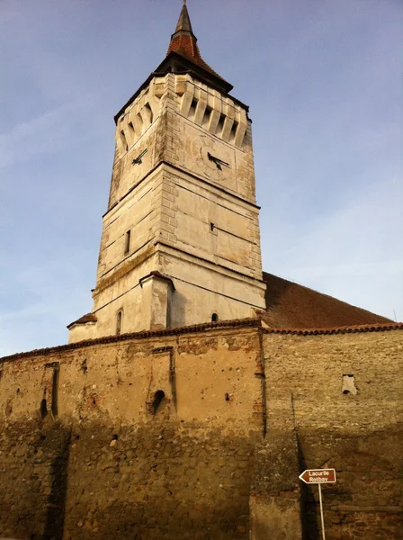 Biserica fortificata saxon din Rotbav, Brasov, Transilvania — Fotografie, imagine de stoc