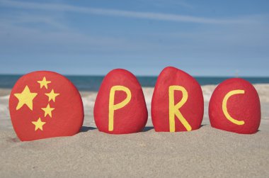 PRC, taş üzerinde Çin Halk Cumhuriyeti