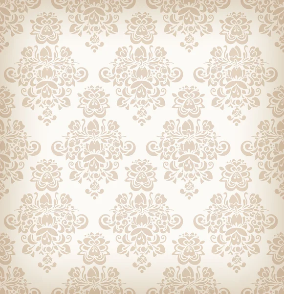 Patrón retro floral sin costuras . — Vector de stock