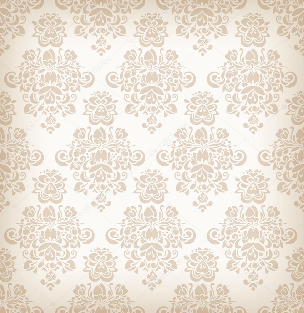 Seamless floral retro pattern.