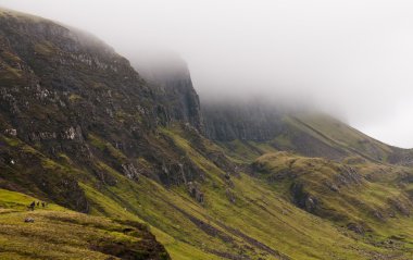 Quiraing mountain range, Isle of Skye, Scotland clipart