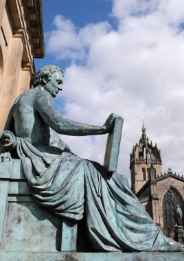 Statue of David Hume, Edinburgh clipart