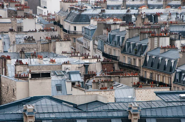 Buiding roofs with attics — Stock Photo, Image