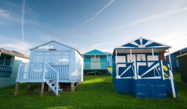 Beach huts , Whitstable clipart