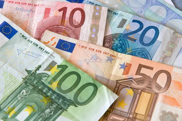 Euró pénz — Stock Fotó