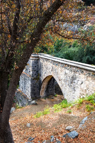 Ancient ruins of a traditional watermill, Kalopanayiotis village, Cyprus — Stock Photo, Image
