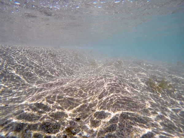 Podwodne tło morskie z skalistym dnem — Zdjęcie stockowe