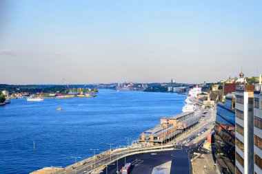 View of Stockholm at sunset