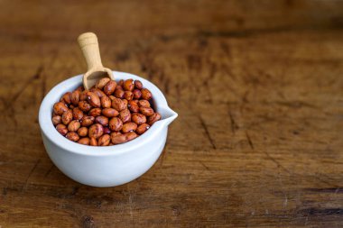 Colorful beans in the cup