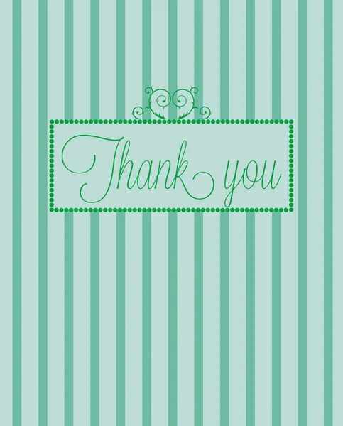 Elegant thank you card — Stock Vector