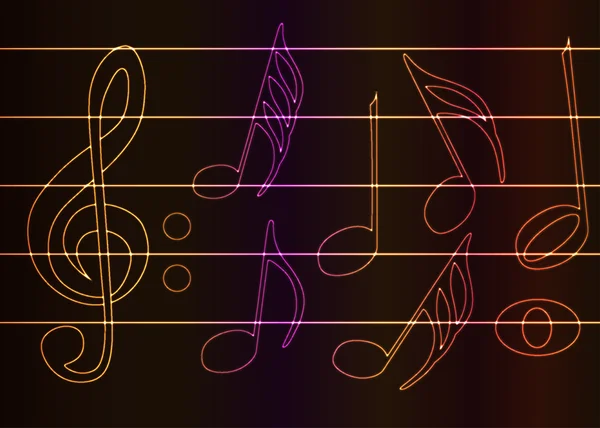 Bright music — Stock Vector