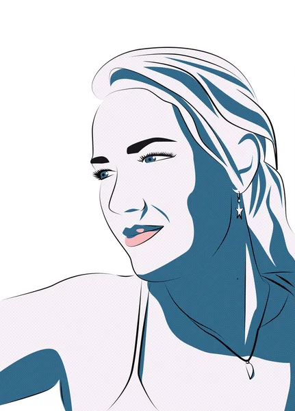 sarışın kız ilustration