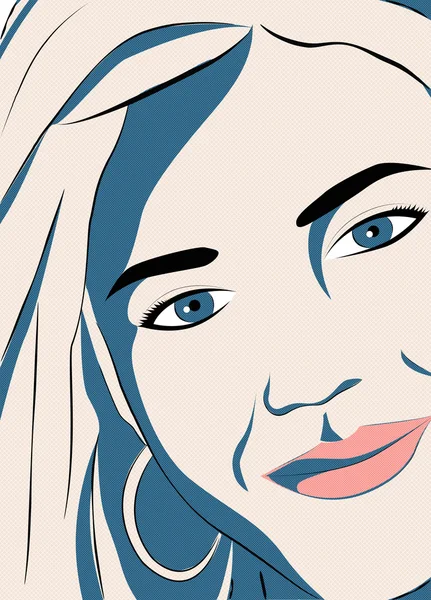 sarışın kız ilustration