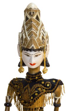 Endonezya wayang golek oyuncak kukla