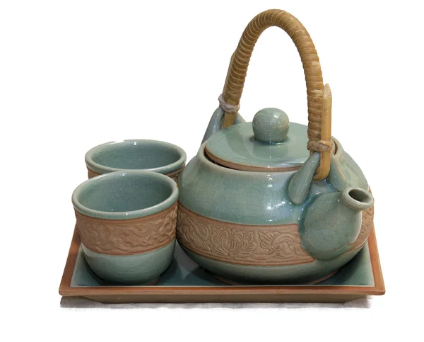 中国的茶壶和杯子套 — 图库照片