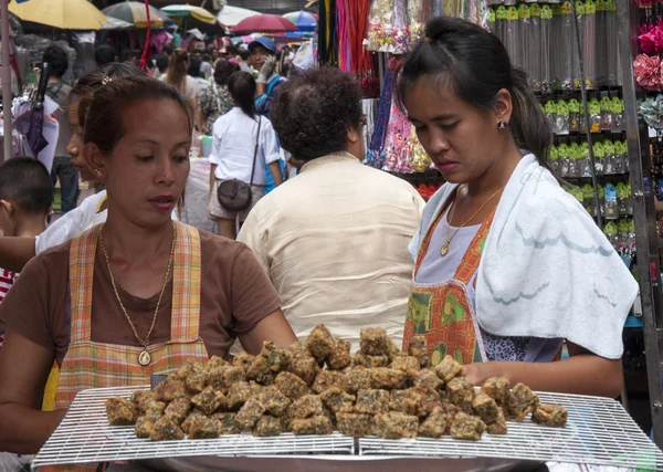 Bangkok, Tayland - Eylül 17: chinatown bir sokak satıcısı s — Stok fotoğraf