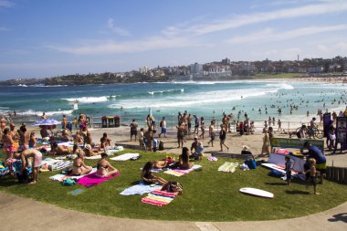 Kuzey bondi beach, Avustralya - mar 16: üzerinde rahatlatıcı
