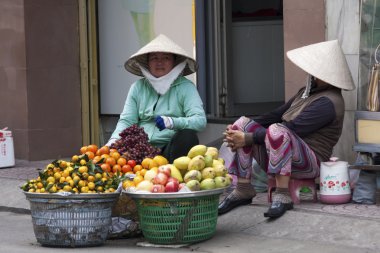 Ho chi minh city, vietnam-Ekim 3: sokak satıcıları ho chi minh