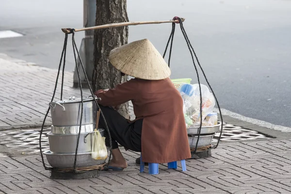 bir sokak satıcısı