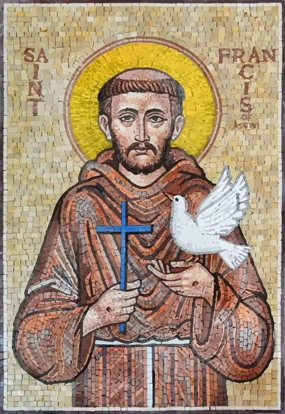 saint francis of assisi holy illustration  catholicism