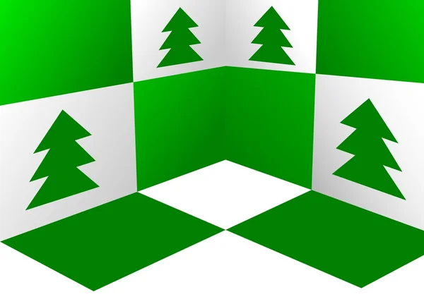 Grön och vit bakgrund — Stockfoto