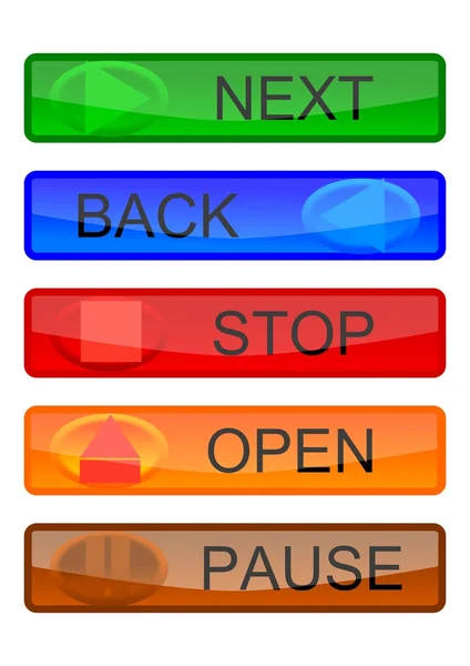 Botões de cor — Fotografia de Stock