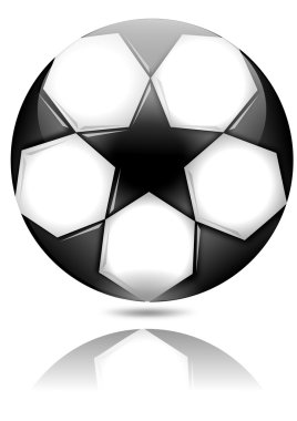 siyah yıldız futbol topu