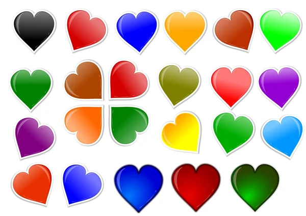 Cuore colorato per il tuo amore — Foto Stock