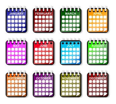 tüm yıl için takvim