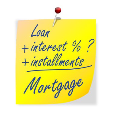 yazıt kredi, faiz, taksit, mortgage ile kağıt