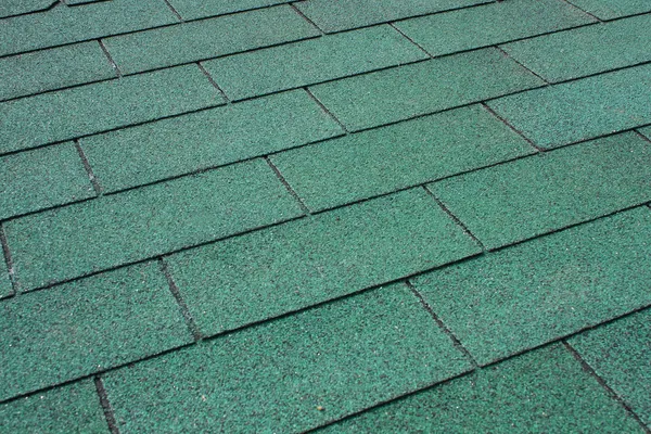 Green asphalt shingle — Stockfoto