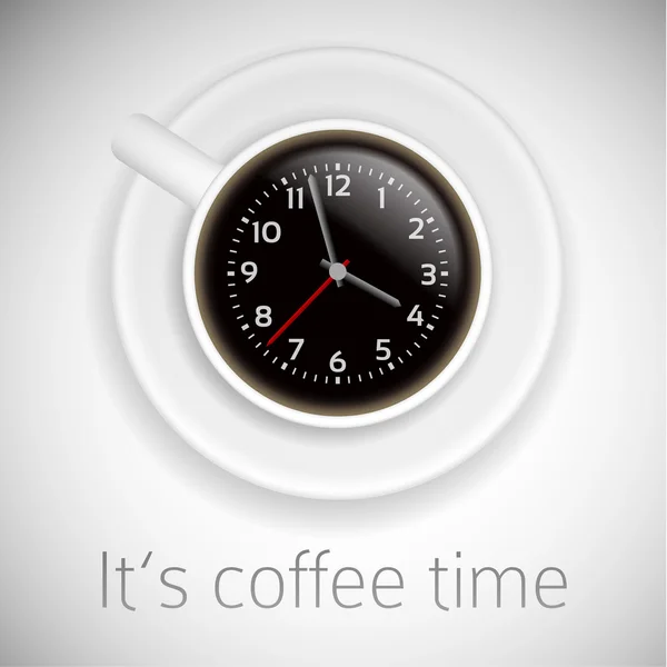 Tema Hora del café — Vector de stock