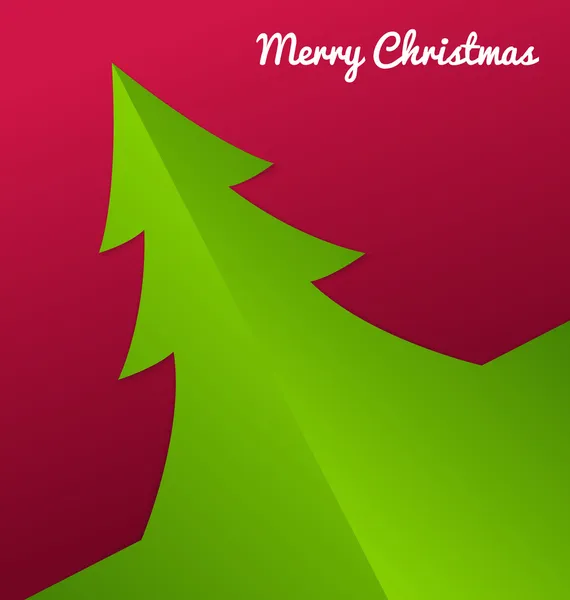 Doble árbol de Navidad de papel — Archivo Imágenes Vectoriales