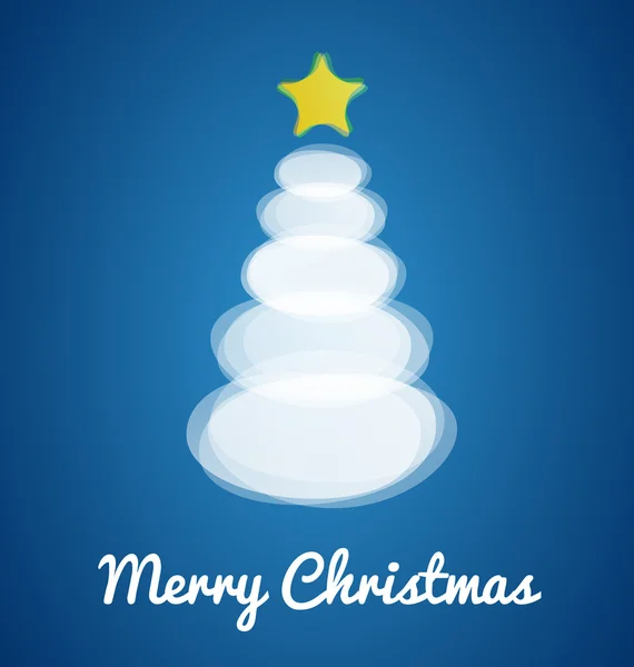 Σύγχρονη χριστουγεννιάτικο δέντρο κάρτα — Διανυσματικό Αρχείο