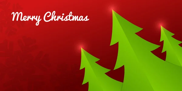 Přeložte papír vánoční stromky — Stockový vektor
