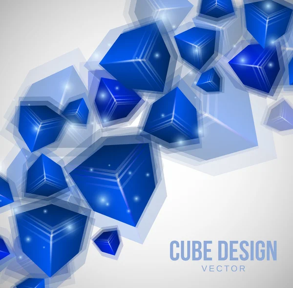 Cube Design — Stock Vector